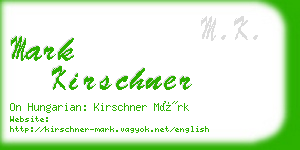 mark kirschner business card
